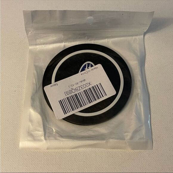Subaru Car Cup Coasters in Black Set of 2 NWT - Picture 4 of 4